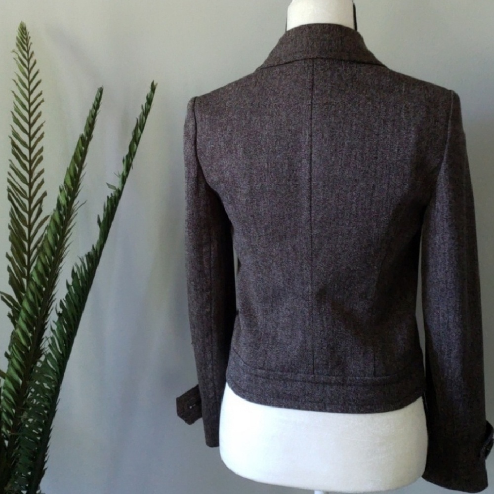MICHAEL Michael Kors brown tweed double button jacket - Picture 2 of 3